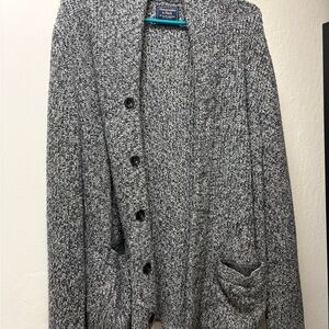 Abercrombie & Fitch Gray Cardigan Sweater